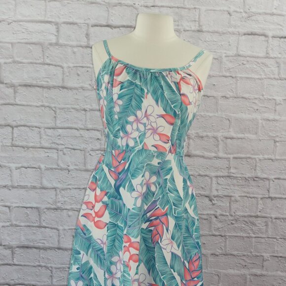 Vintage 80s Hilo Hattie Hawaiian Floral Dress - Picture 2 of 12